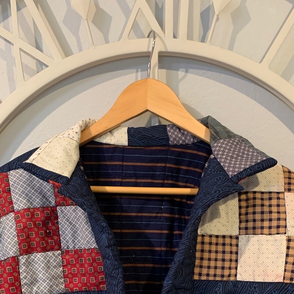 Handmade one-of-a-kind Patchwork Quilted Jacket - QUILT COAT - Picture 11 of 12